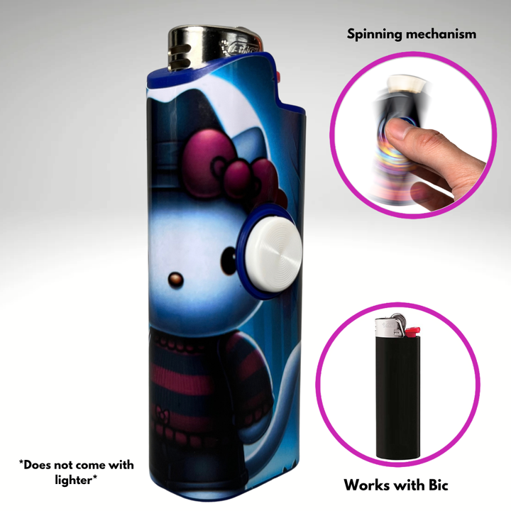 Fidget Spinner Lighter Case (Hello Freddy)