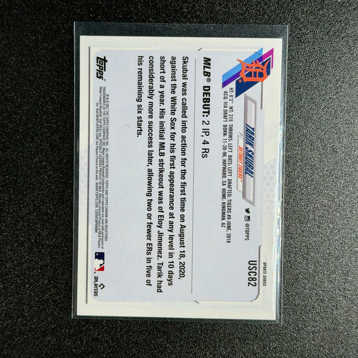 Tarik Skubal Topps Chrome (Rookie)