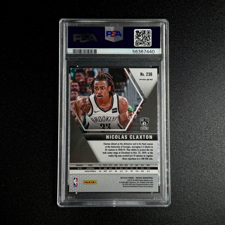 Nicolas Claxton 2019 Mosaic Rookie (PSA Gem Mint 10)