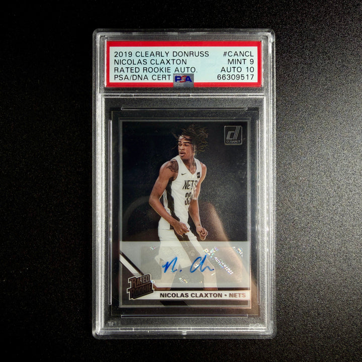 Nicolas Claxton 2019 Clearly Donruss Rated Rookie (PSA Mint 9)