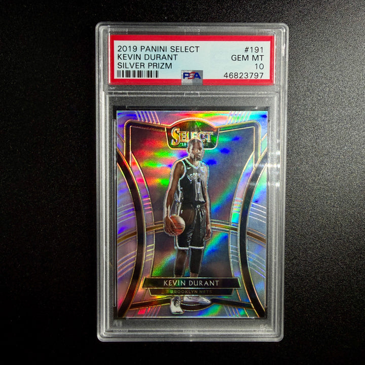 Kevin Durant 2019 Select Silver Prizm (PSA Gem Mint 10)