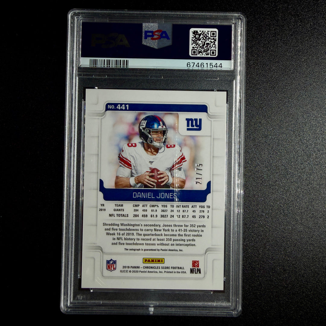Daniel Jones 2019 Score Chronicles Rookie (PSA Mint 9)