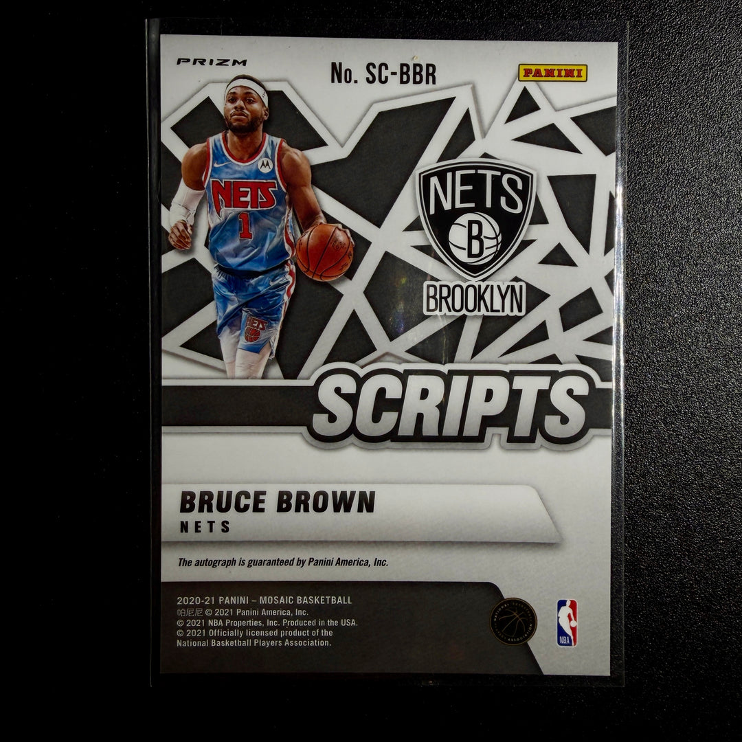 Bruce Brown 2020 Mosaic Scripts Autograph