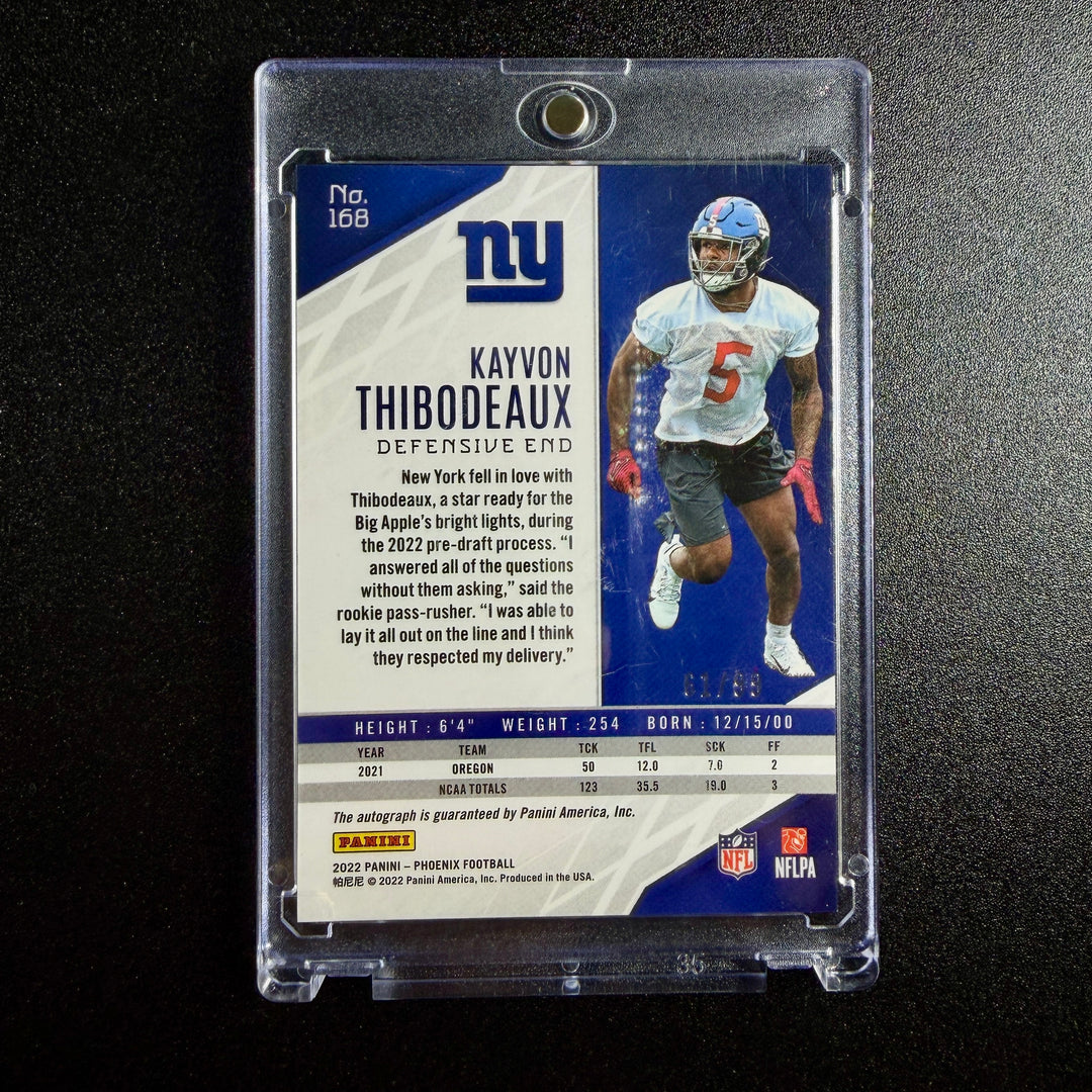Kayvon Thibodeaux 2022 Phoenix Rookie Autograph