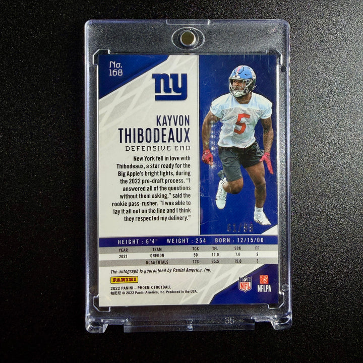 Kayvon Thibodeaux 2022 Phoenix Rookie Autograph