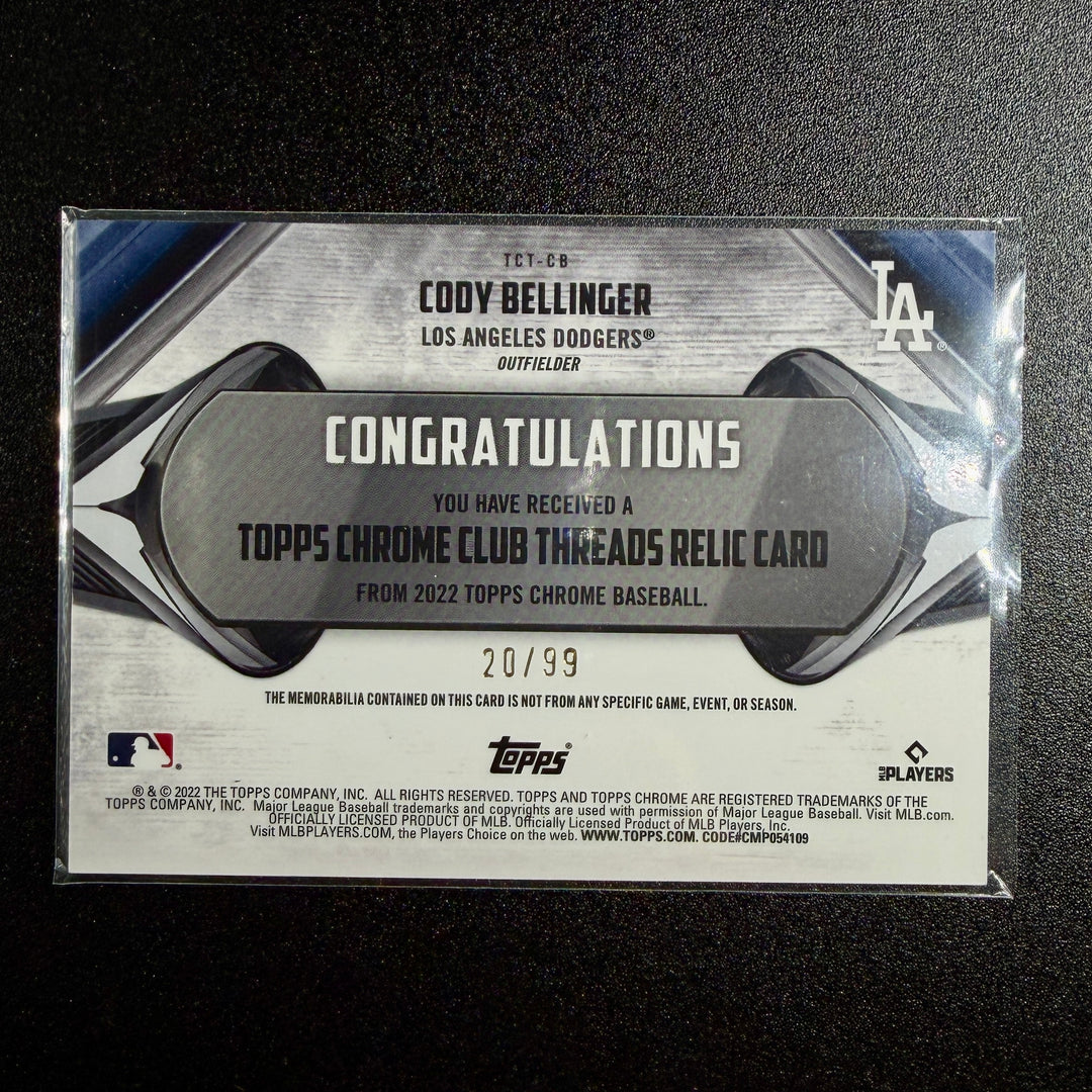 Cody Bellinger 2022 Topps Chrome Club Threads (20/99)