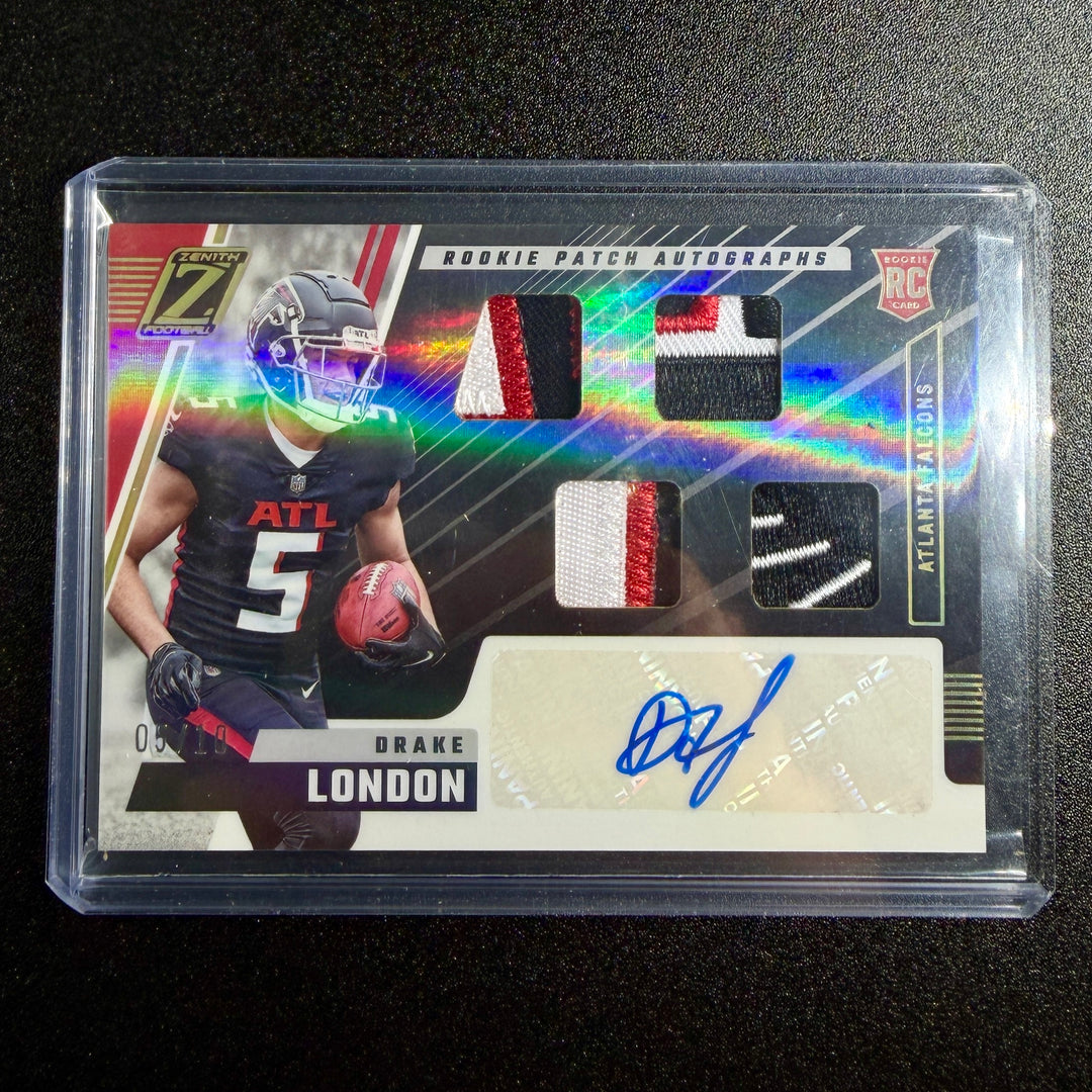 Drake London 2022 Zenith RPA (Number Match 5/10)