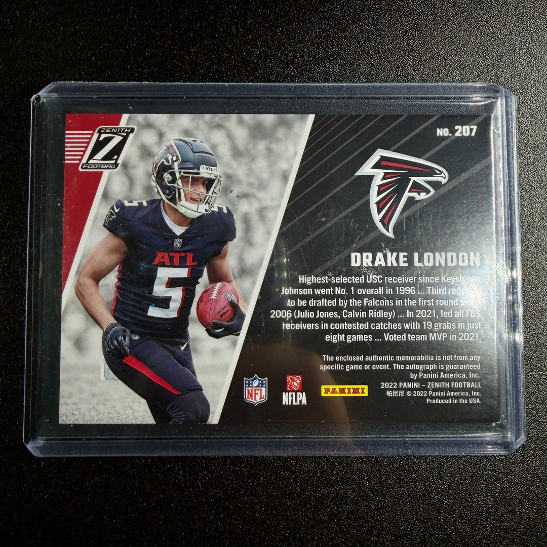 Drake London 2022 Zenith RPA (Number Match 5/10)