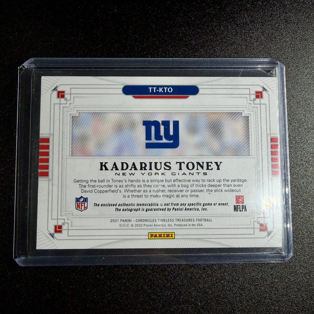 Kadarius Toney 2021 Timeless Treasures RPA (25/25)