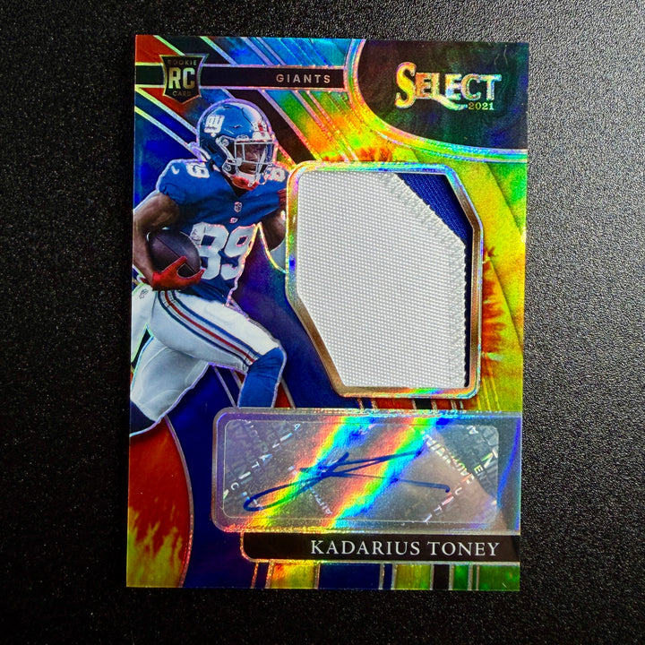 Kadarius Toney 2021 Select Rookie Patch Autograph (06/25)