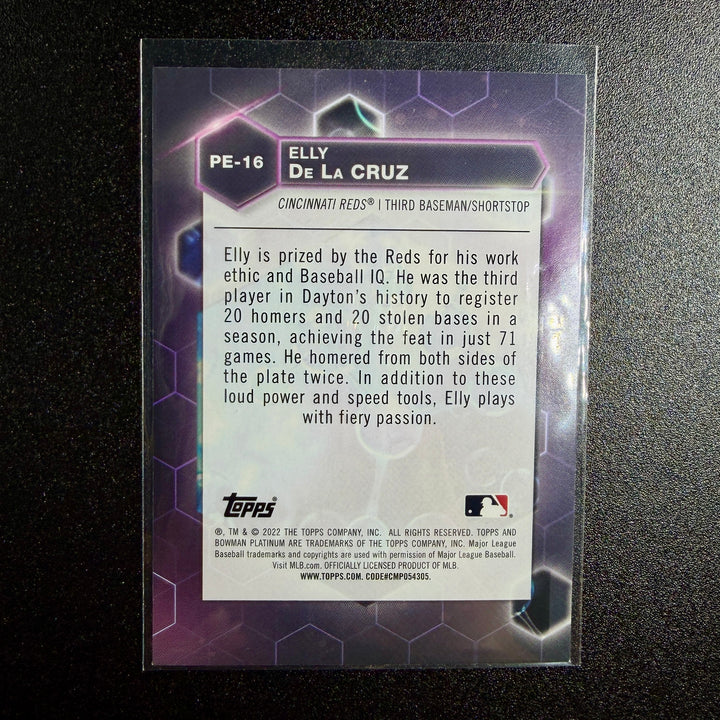Elly De La Cruz 2022 Topps Bowman Prospects