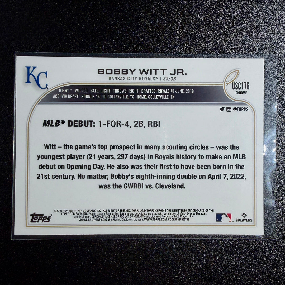 Bobby Witt Jr. 2022 Topps Chrome Rookie