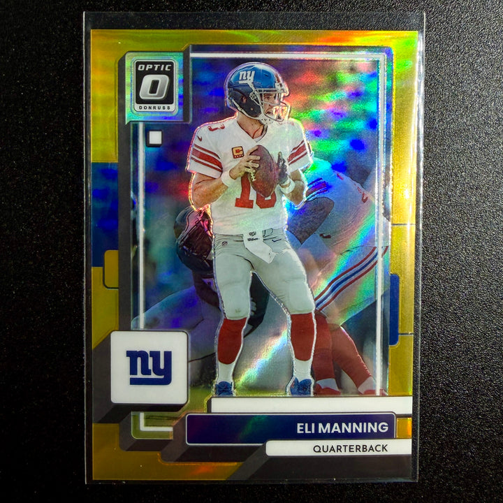 Eli Manning 2022 Donruss Optic Gold (1/10)