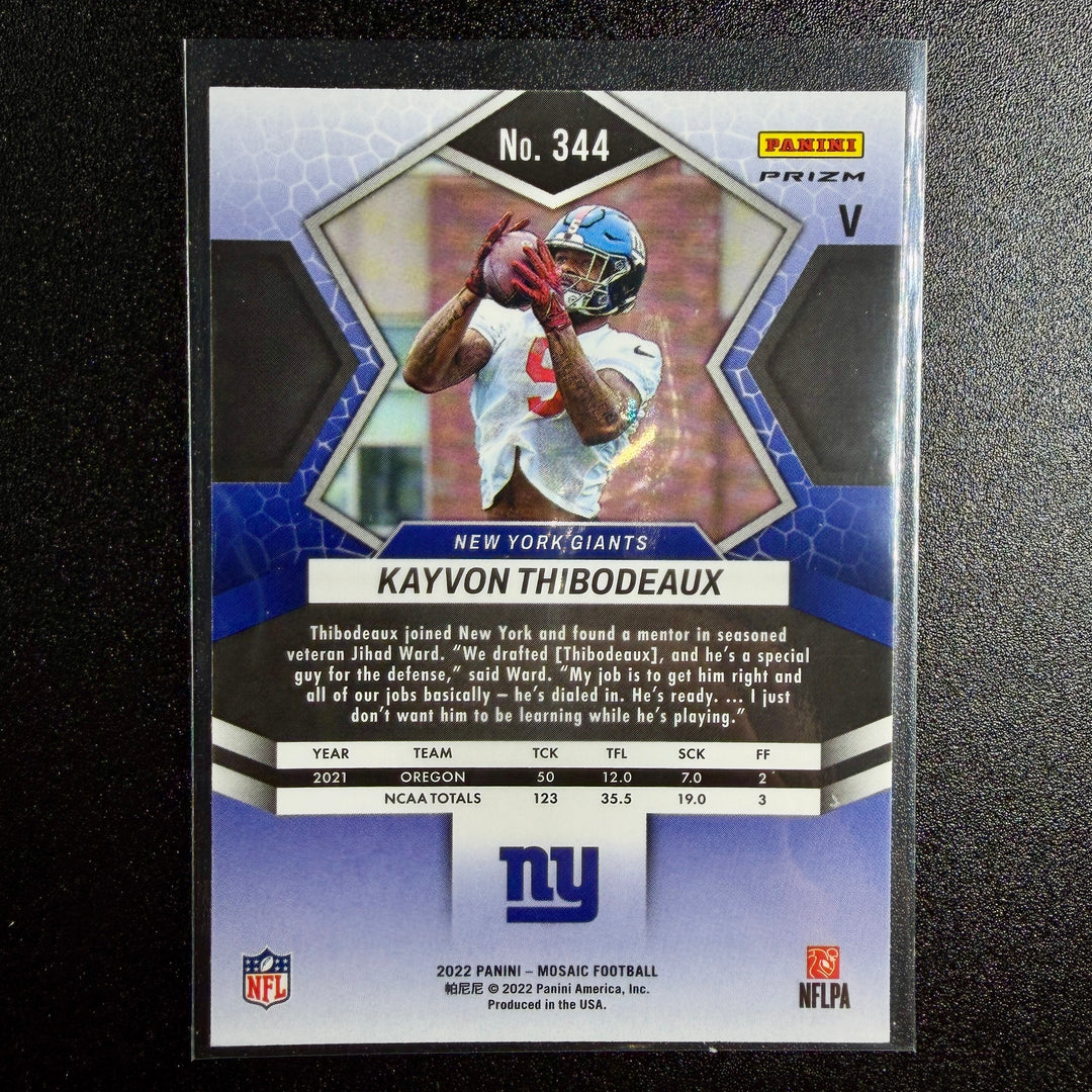 Kayvon Thibodeaux 2022 Mosaic Sparkle Rookie