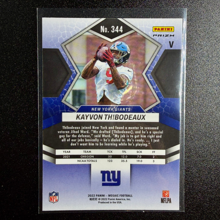Kayvon Thibodeaux 2022 Mosaic Sparkle Rookie