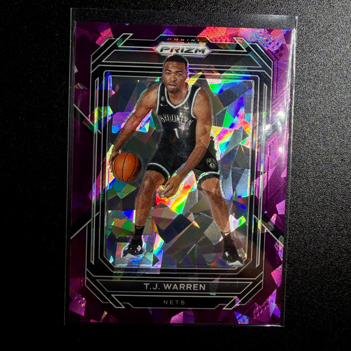 TJ Warren 2022 Purple Cracked Ice Prizm (48/149)