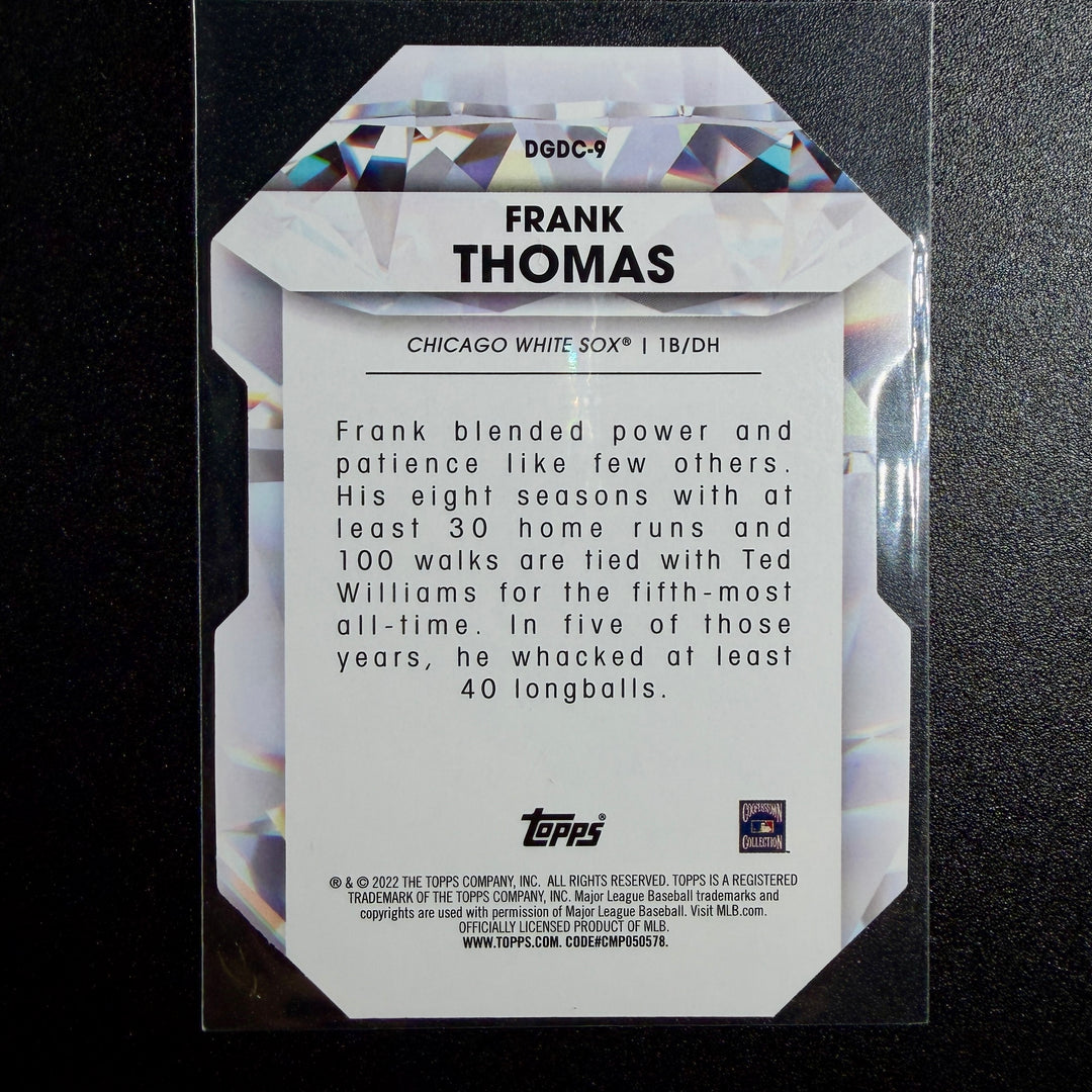 Frank Thomas 2022 Topps Diamond Greats Die Cut