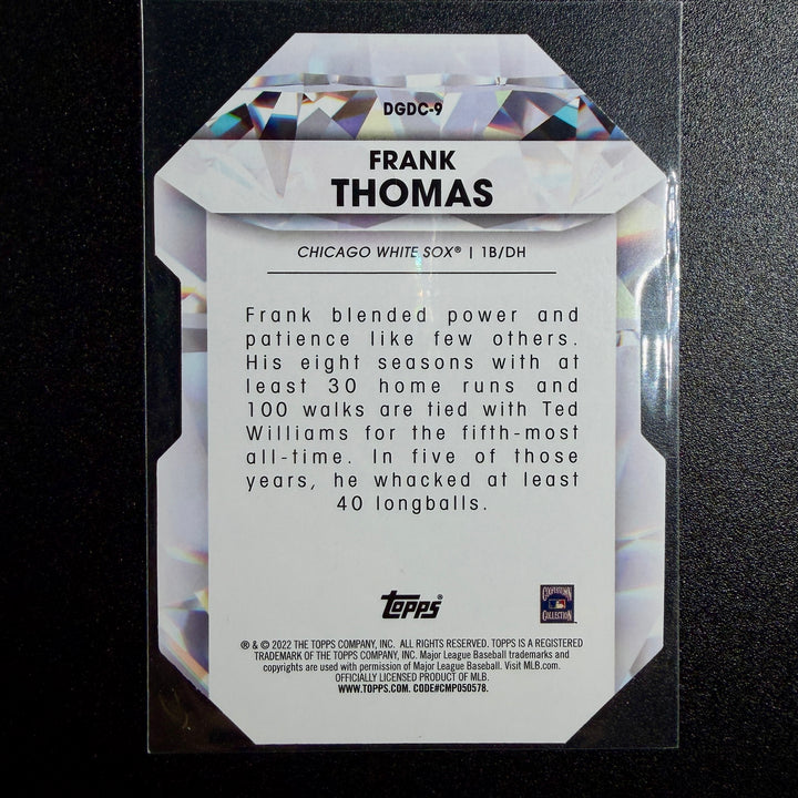 Frank Thomas 2022 Topps Diamond Greats Die Cut