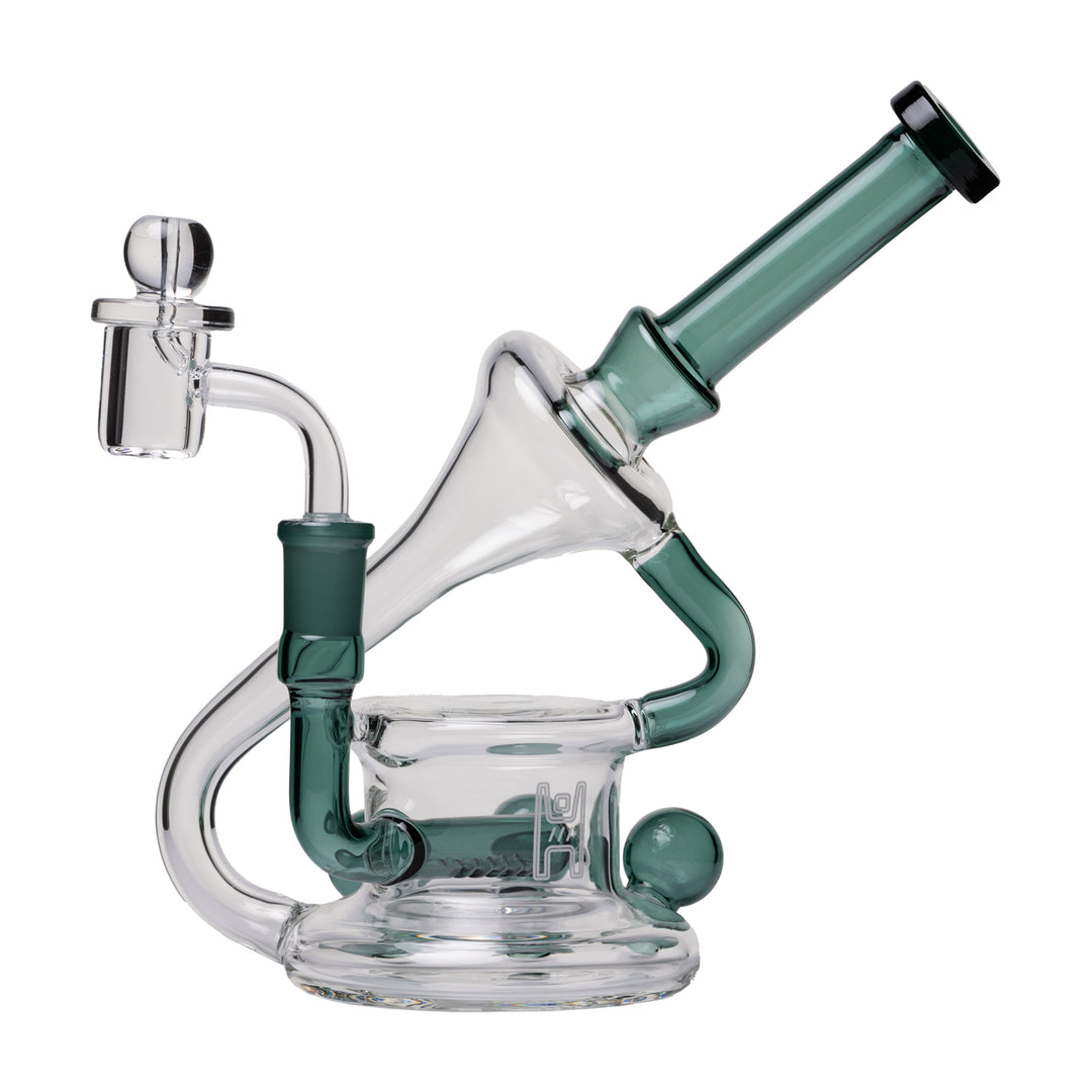 Human Grade 7.5" Recycler Triple Marble (Lake Green)