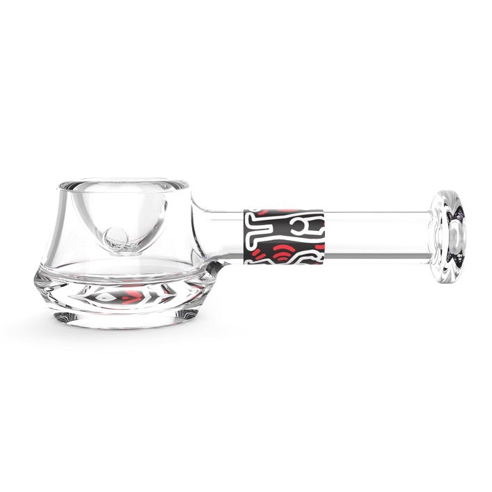 k haring glass spoon pipe