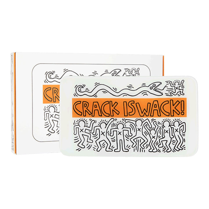 K. Haring “Crack is Wack” Glass Rolling Tray