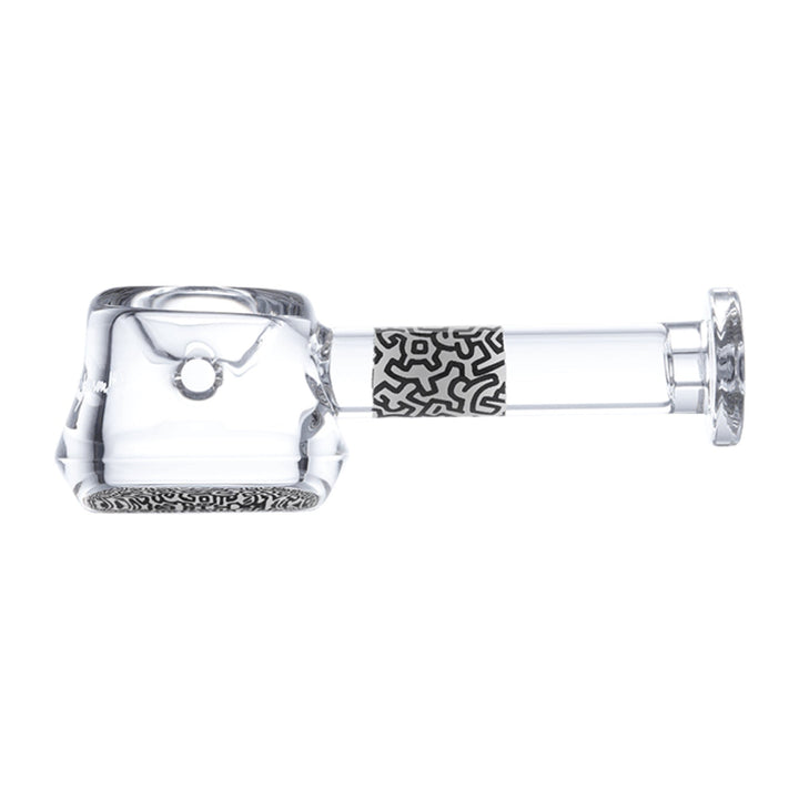 k haring glass spoon pipe