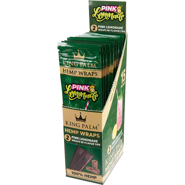 King Palm Hemp Wrap (Pink Lemonade) (30 Wraps)