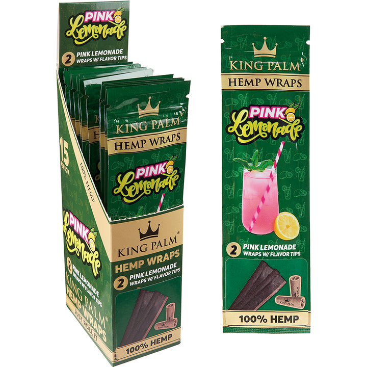 King Palm Hemp Wrap (Pink Lemonade) (30 Wraps)