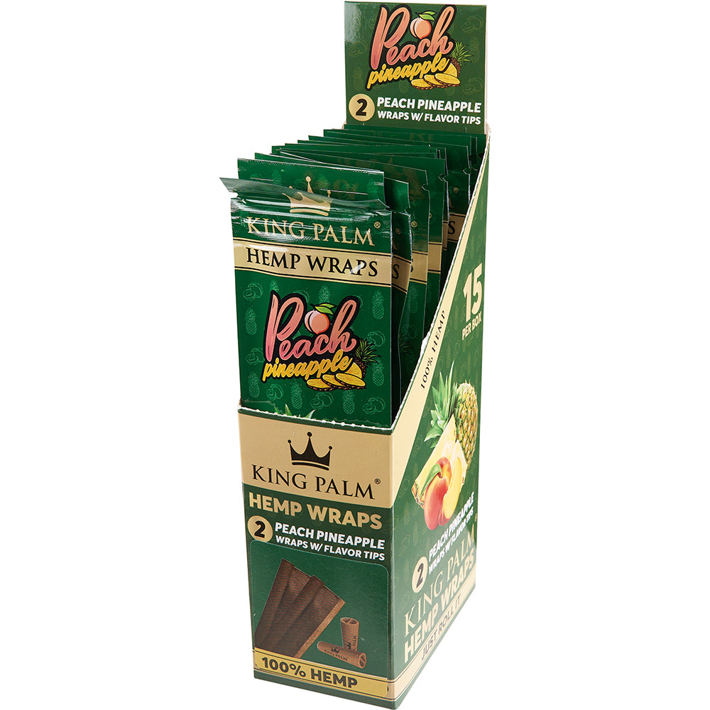 King Palm Hemp Wrap (Peach Pineapple) (30 Wraps)