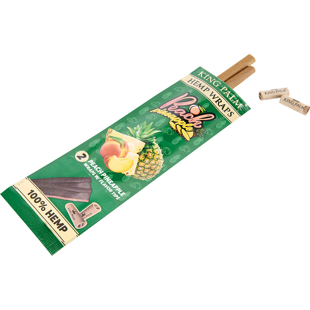 King Palm Hemp Wrap (Peach Pineapple) (30 Wraps)