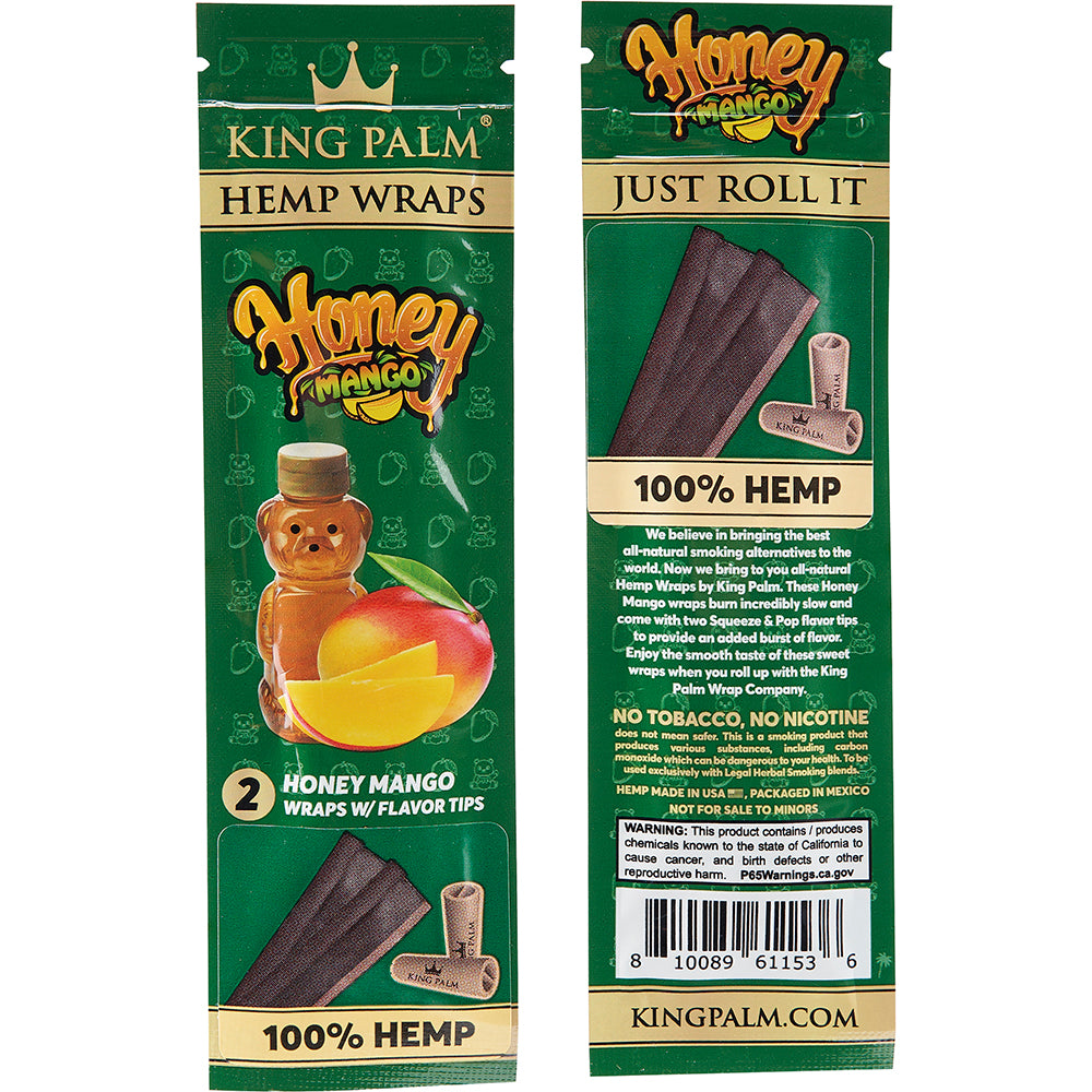 King Palm Hemp Wrap (Honey Mango) (30 Wraps)
