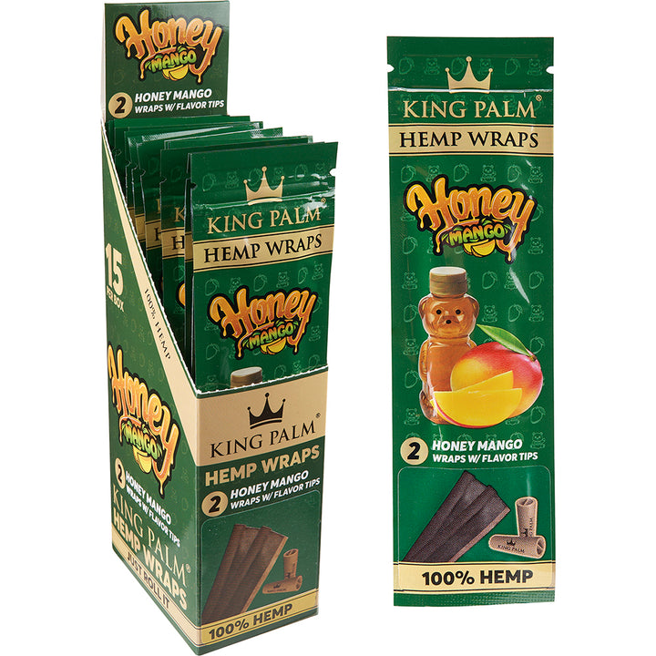 King Palm Hemp Wrap (Honey Mango) (30 Wraps)