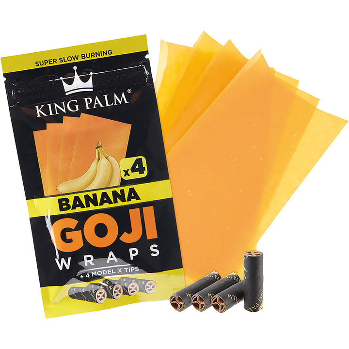 King Palm Goji Berry Wrap (Banana) (60 Wraps)