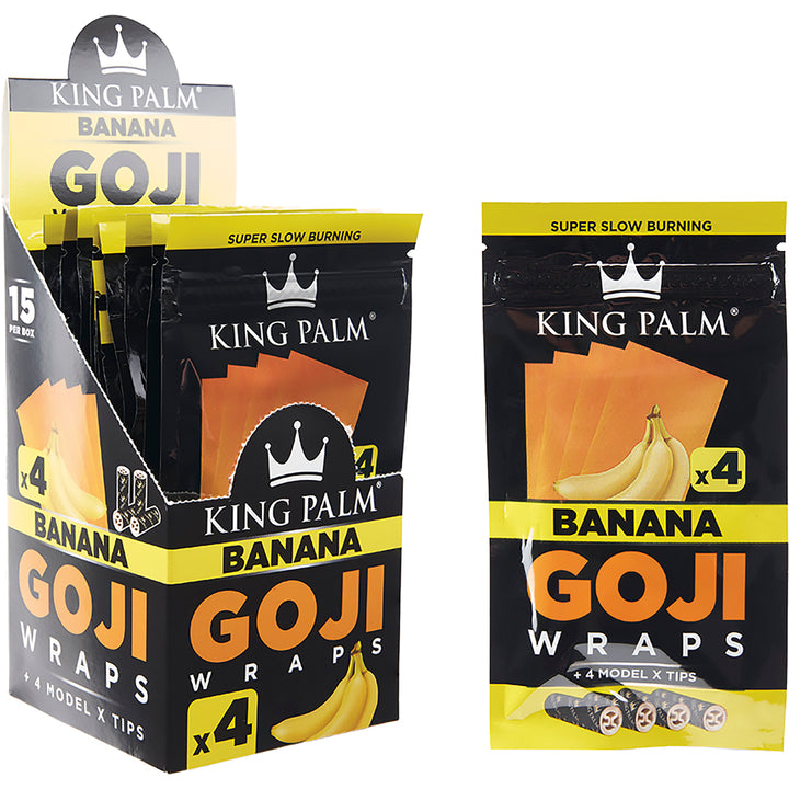 King Palm Goji Berry Wrap (Banana) (60 Wraps)