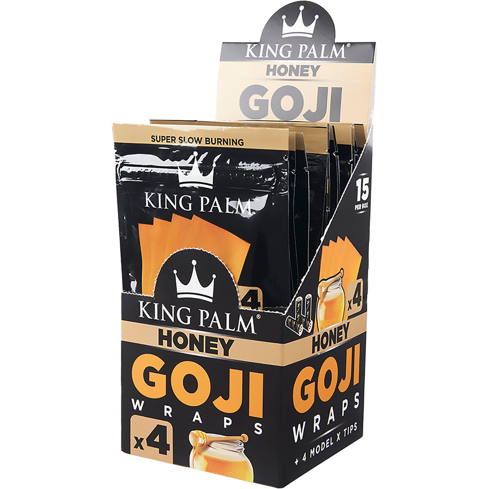 King Palm Goji Berry Wrap (Honey) (60 Wraps)
