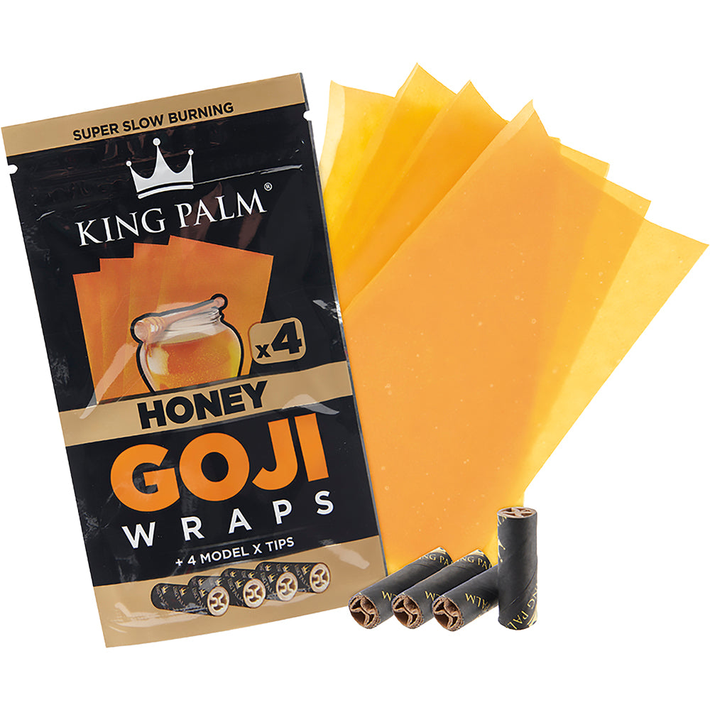 King Palm Goji Berry Wrap (Honey) (60 Wraps)