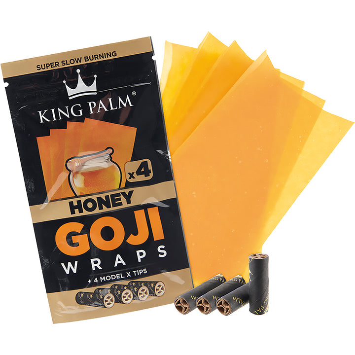 King Palm Goji Berry Wrap (Honey) (60 Wraps)