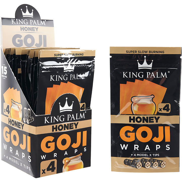 King Palm Goji Berry Wrap (Honey) (60 Wraps)