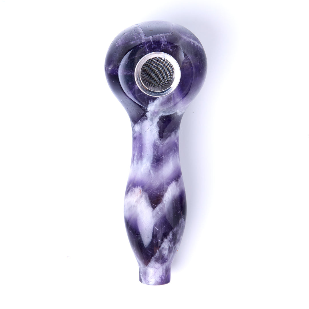 Amethyst Gemstone Spoon Pipe