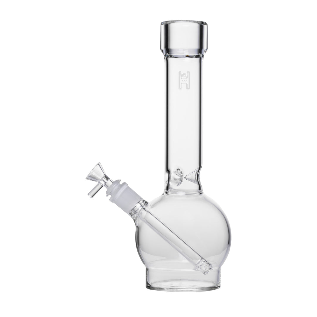 Human Grade 12" Ball Water Pipe (Clear)