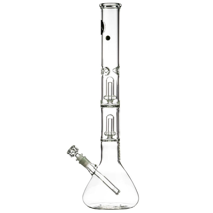 la pipes "14 double showerhead perc beaker bong