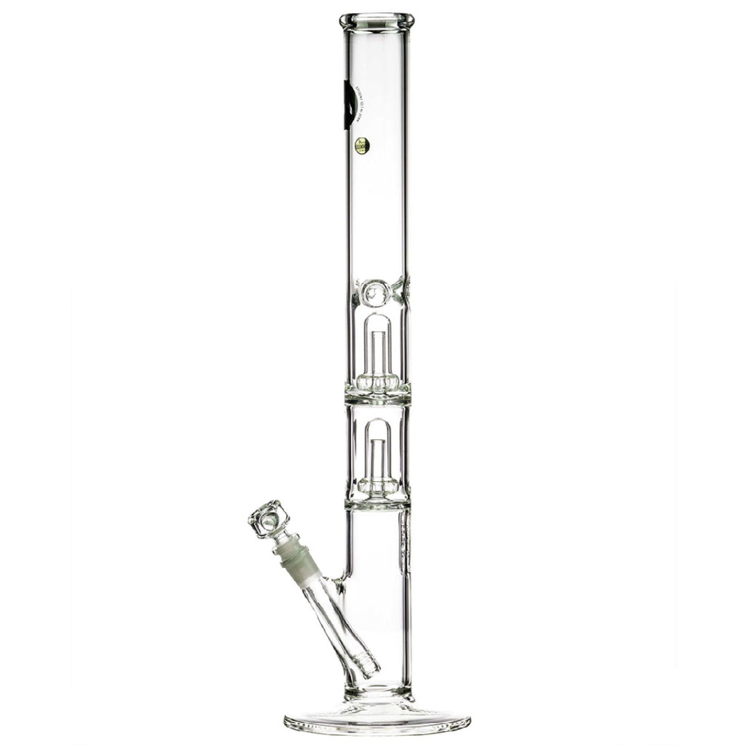  LA Pipes 20” 5mm Thick Double Showerhead Straight Tube Bong