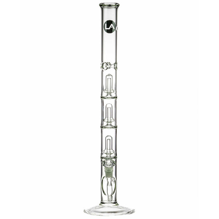  LA Pipes 24” 5mm Thick Triple Showerhead Straight Tube Bong