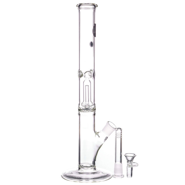 la pipes 14" double showerhead perc straight tube bong