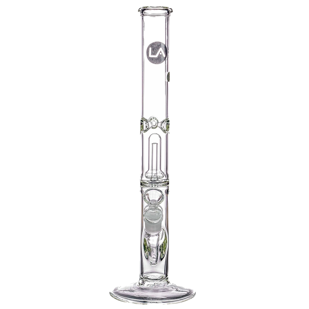 la pipes 14" double showerhead perc straight tube bong