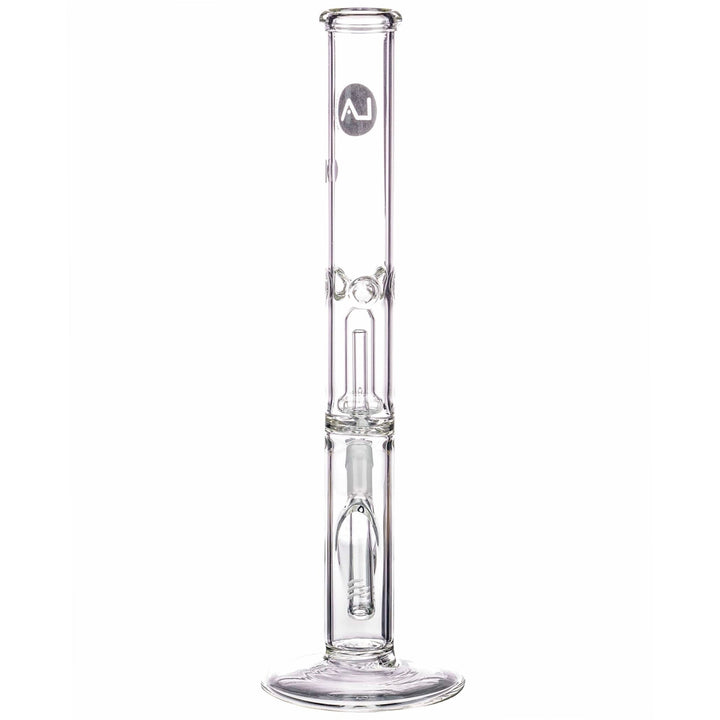 la pipes 14" double showerhead perc straight tube bong