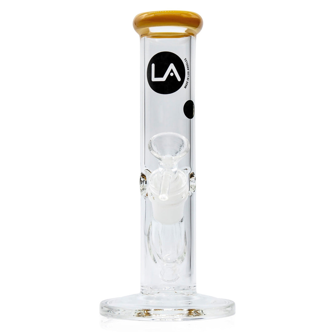 la pipes 8" colored straight tube bong