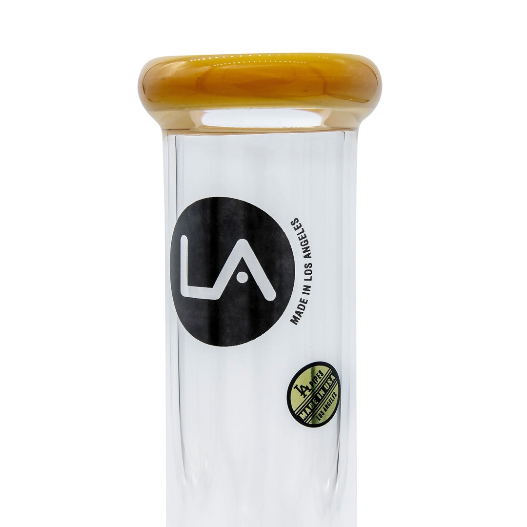 la pipes 8" colored straight tube bong