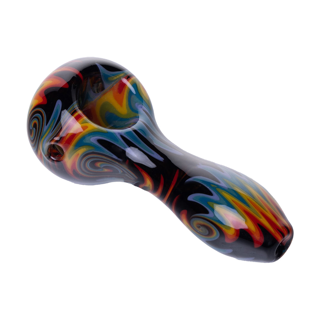 Human Grade Spoon Pipe Model A (Rainbow Wig Wag)