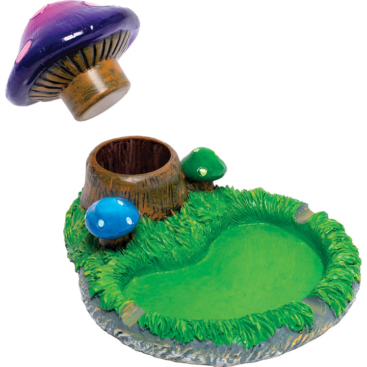 Mushroom Ash Tray w/ Hidden Storage